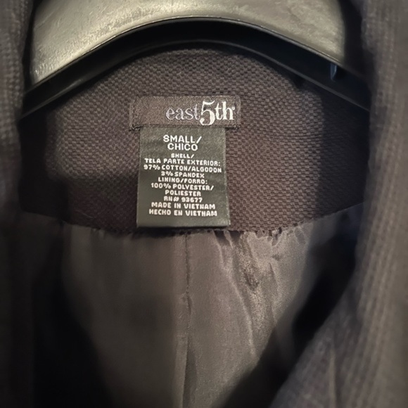 East 5th Small Chico, black 3/4 sleeved woman’s size Small - Picture 5 of 7